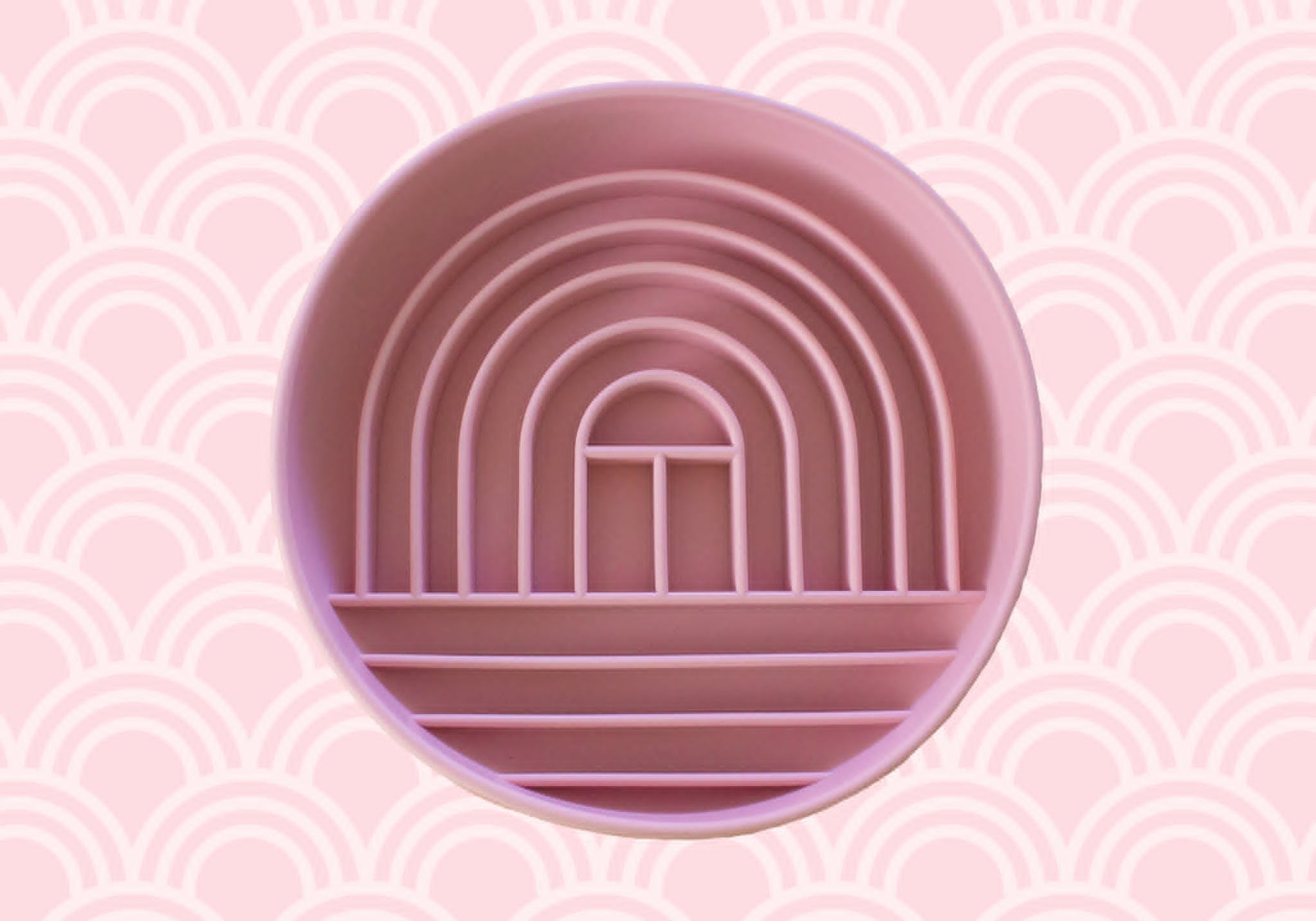 Silicone Rainbow Slow Feeder - Interactive Anti-Gulping Enrichment Mat for Dogs & Cats